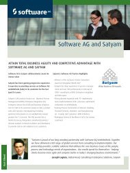 Software AG and Satyam