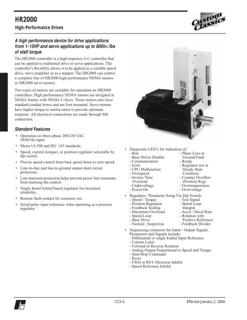 Hr2000 Sample HR2000 - Reliance Electric