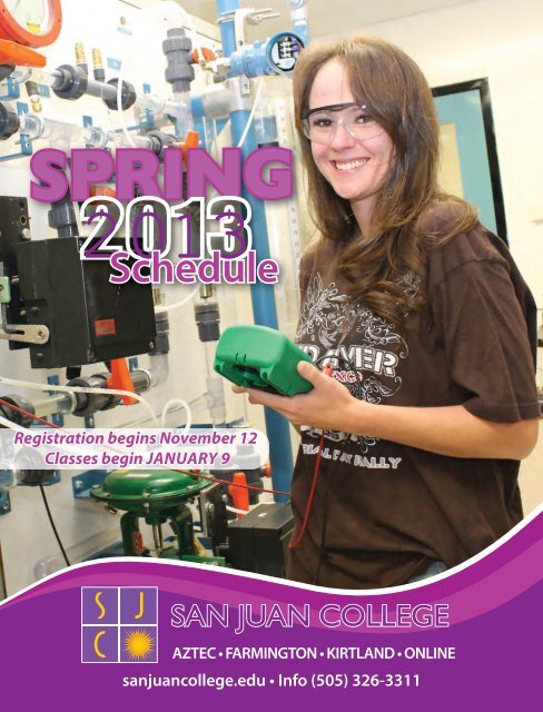 spring-schedule-2013-san-juan-college