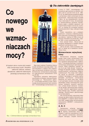 Co nowego we wzmacniaczach mocy - Elportal