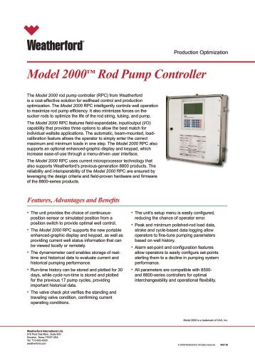Model 2000â¢ Rod Pump Controller - Ep-Solutions.com