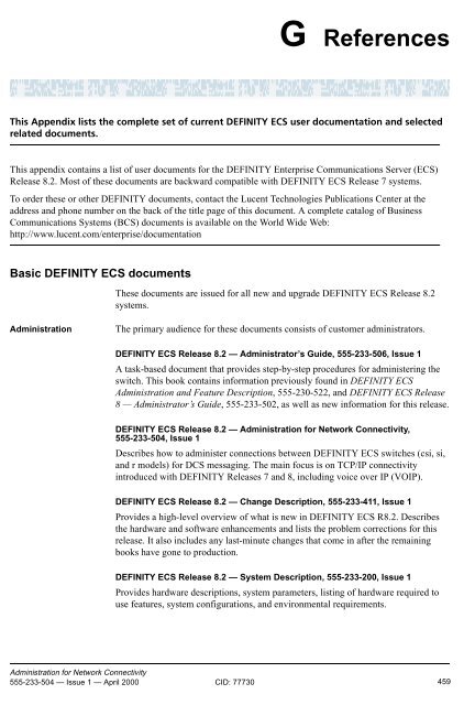 Definity ECS Admin for Network Connectivity.pdf - TextFiles.com