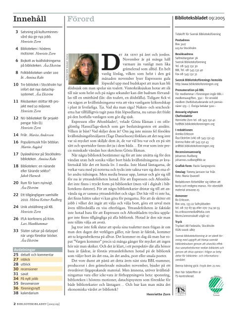 Tidningen som pdf-dokument - Svensk BiblioteksfÃ¶rening