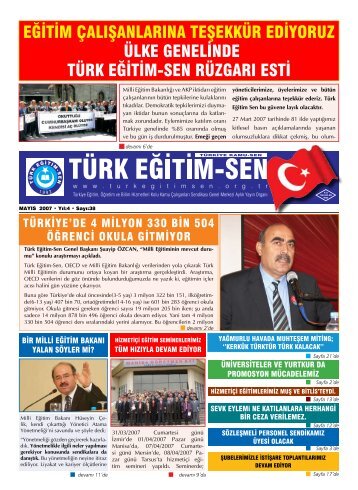 eÄitim Ã§alÄ±ÅanlarÄ±na teÅekkÃ¼r ediyoruz Ã¼lke ... - TÃ¼rk EÄitim-Sen