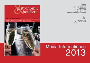 gastronomie & hotellerie - Huss Verlag