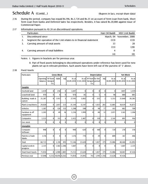 2010 - 11 - Dabur India Limited