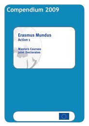 Erasmus Mundus Action 1 Compendium 2009 - EACEA - Europa