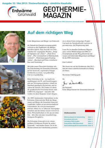 Geothermie-Magazin-10.pdf (982,0 KB) - ErdwÃ¤rme GrÃ¼nwald GmbH