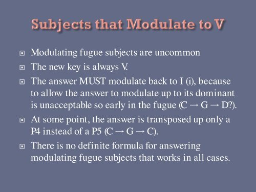 Understanding the Tonal Answer