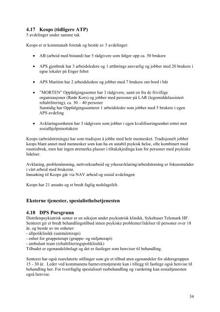 Opptrappingsplan for psykisk helse 2007-2010 - Porsgrunn Kommune