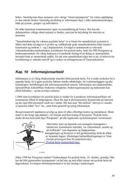 Opptrappingsplan for psykisk helse 2007-2010 - Porsgrunn Kommune