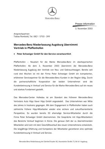 Ende - Mercedes-Benz Niederlassung Augsburg