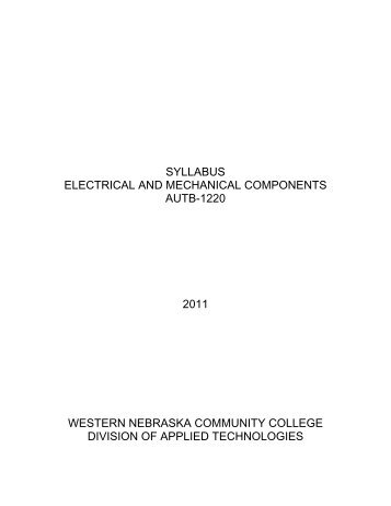 View Current Syllabus - Western Nebraska Community College