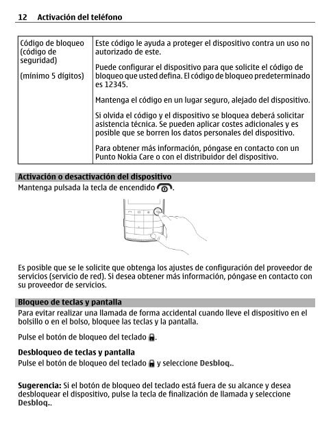 GuÃƒÂ­a de usuario del Nokia X3-02 - Claro