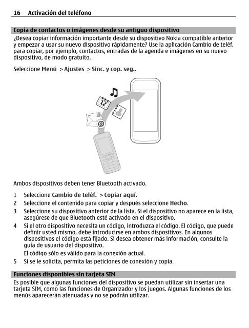 GuÃƒÂ­a de usuario del Nokia X3-02 - Claro
