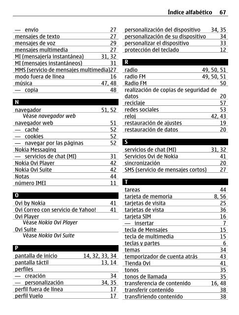 GuÃƒÂ­a de usuario del Nokia X3-02 - Claro