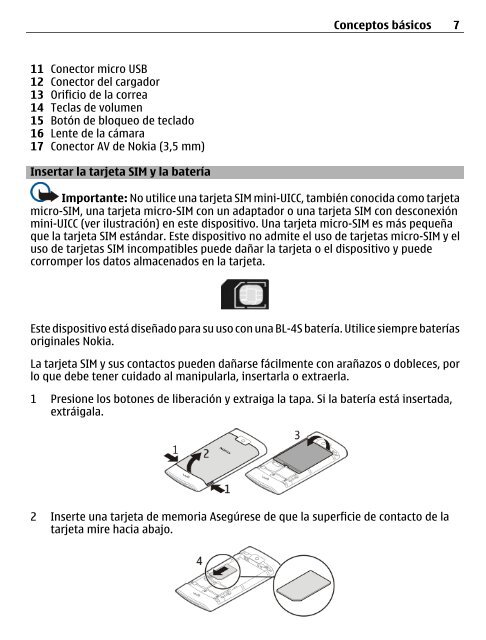 GuÃƒÂ­a de usuario del Nokia X3-02 - Claro