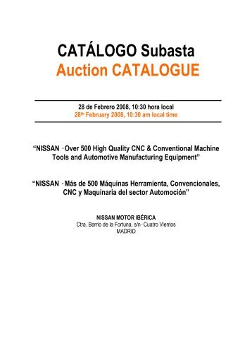 CATÃLOGO Subasta Auction CATALOGUE