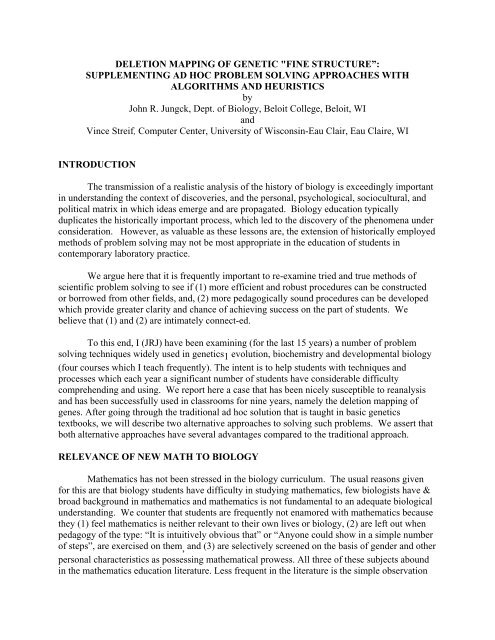 How is math useful in solving problems related to genetics Pdf Genetic Algorithm For Solving Simple Mathematical Equality Problem Denny Hermawanto Academia Edu