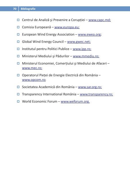 Coruptibilitatea legislaÅ£iei. Studiu de caz - utilizarea energiei eoliene ...