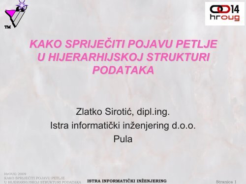 kako sprijeÄiti pojavu petlje u hijerarhijskoj strukturi podataka - HrOUG