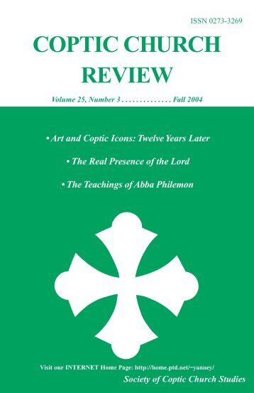 2004 Fall.Vol25.#3.pdf - Coptic Church Review