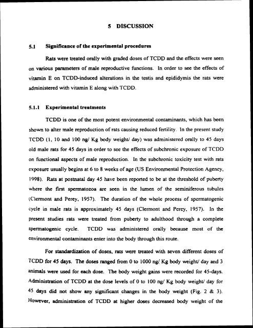 ON TESTIS AND EPlDlDYMlS OF RATS - Pondicherry University ...