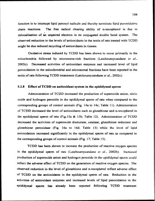 ON TESTIS AND EPlDlDYMlS OF RATS - Pondicherry University ...