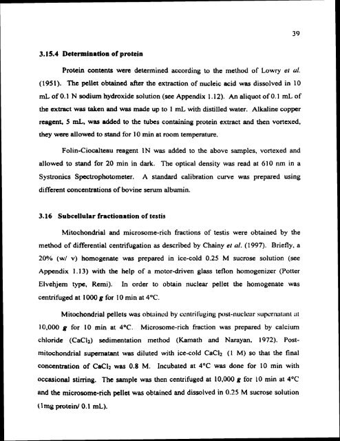 ON TESTIS AND EPlDlDYMlS OF RATS - Pondicherry University ...