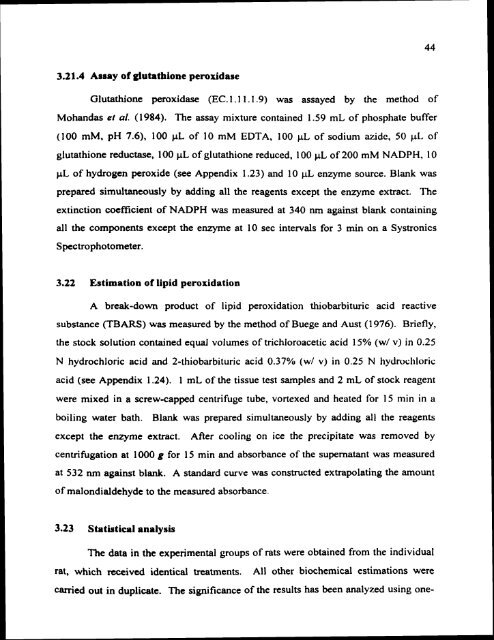 ON TESTIS AND EPlDlDYMlS OF RATS - Pondicherry University ...