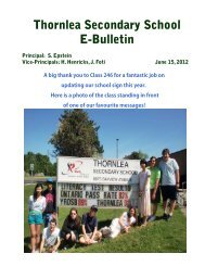 June 15, 2012 - Thornlea