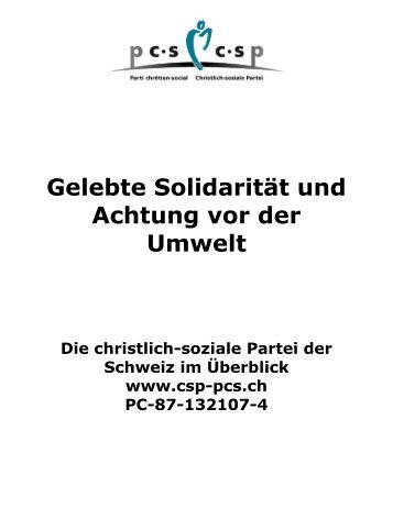 Organisation und Struktur der CSP Schweiz