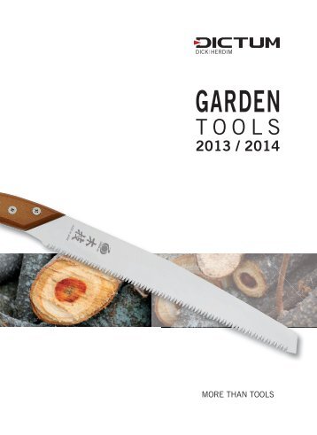 Download Garden Tools Catalogue as PDF - DICTUM GmbH