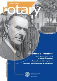 Thomas Mann - Rotary Schweiz