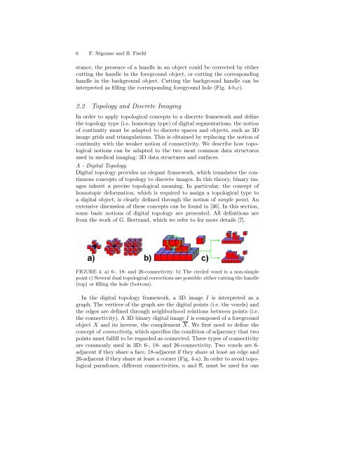 Integration of Topological Constraints in Medical ... - Florent SÃ©gonne