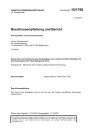 Beschlussempfehlung und Bericht - Die Linke NRW