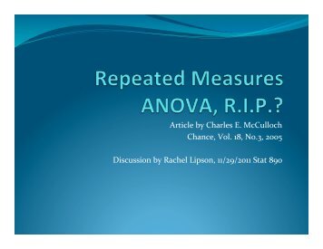 one way repeated anova one way repeated anova