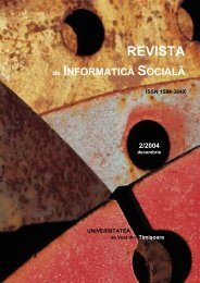 No 2 - Journal of Social Informatics / Revista de Informatica Sociala ...