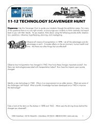 11-12 TECHNOLOGY SCAVENGER HUNT - COSI