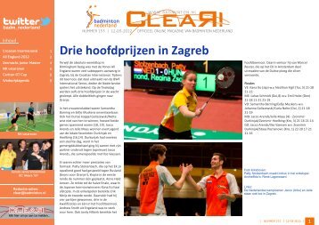 clear 153 - 12 maart 2012 - Badminton Nederland