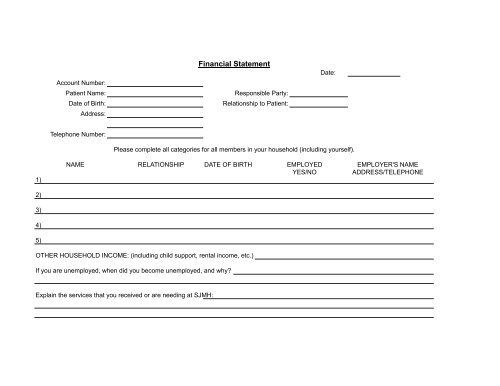 Financial Statement - Stonewall Jackson Memorial Hospital