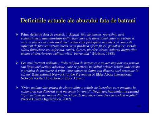 Deconstructia sociala a abuzului fata de batrani in ... - vrasti.org