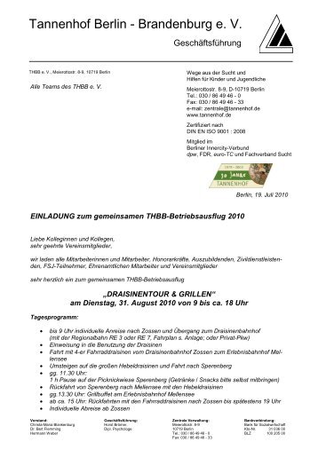 Einladung Betriebsausflug 310810 Draisinenfahrt