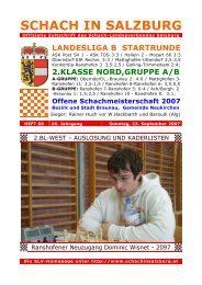 16. Jahrgang - Heft 06 - Schach-Landesverband Salzburg