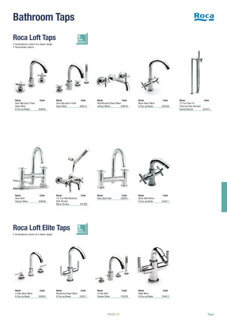 Taps Brochure - City Plumbing Supplies