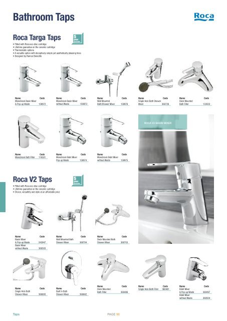 Taps Brochure - City Plumbing Supplies