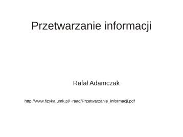 Przetwarzanie informacji