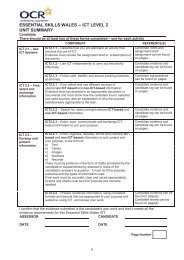 Level 2 ICT Recording Documents - Y Pant School