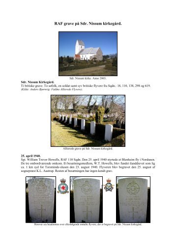 SÃ¸nder Nissum - AirmenDK Allied Airmen - Allierede flyvere 1939 ...