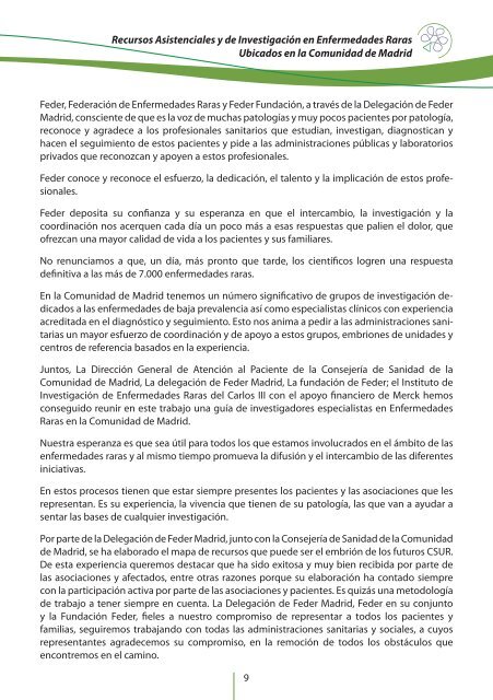 Recursos Asistenciales y de InvestigaciÃ³n en Enfermedades ... - Inicio